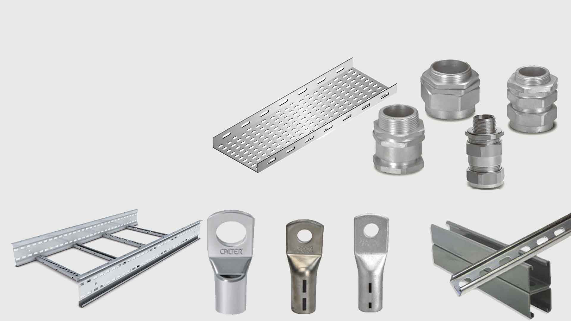 Suppliers of Cable trays, Channels, Cable cleats & Cable gland & Lugs 