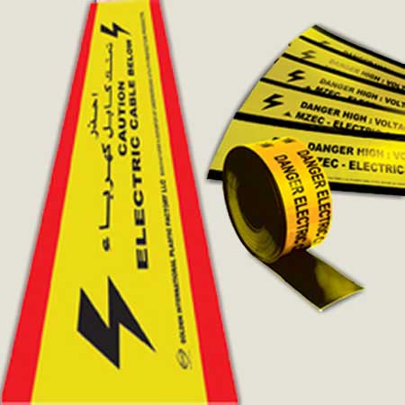 PE CABLE PROTECTION COVER TILES & WARNING TAPES